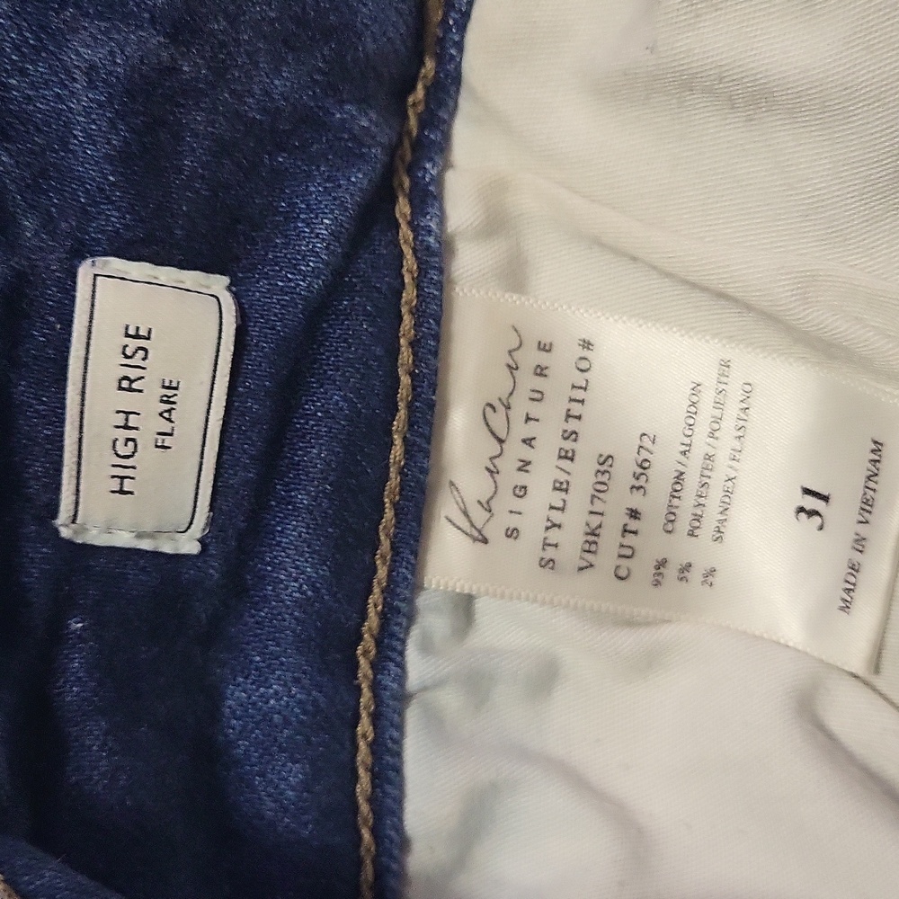 KanCan Dark Blue Flare Jeans - Picture 6 of 10
